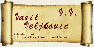 Vasil Veljković vizit kartica
